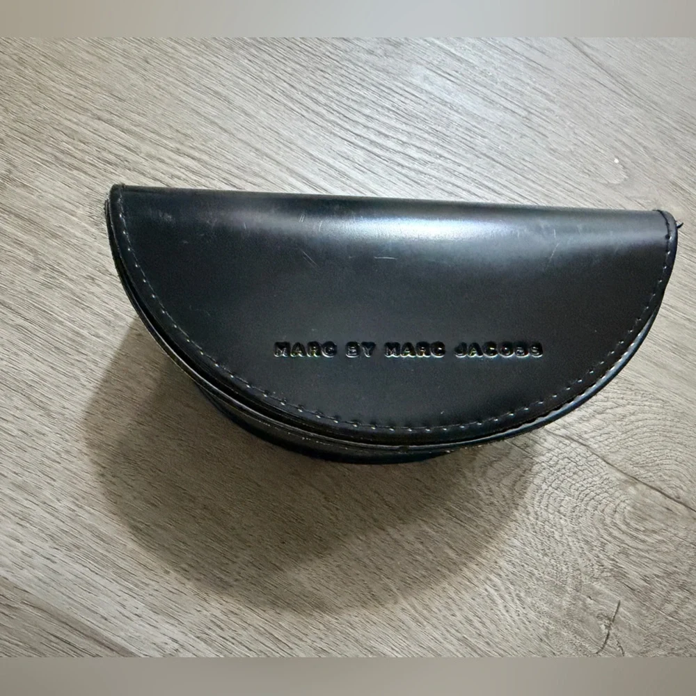 Marc by Marc Jacobs Black Leather Semi-Circle Case